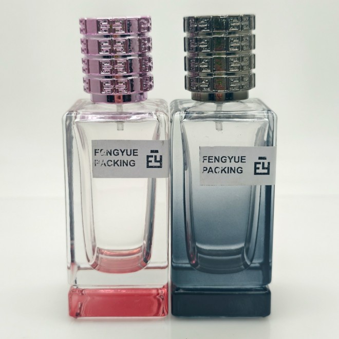 50ml square Custom Perfume Glass Bottle