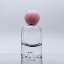 Luxury Perfume Glass Bottle with Volcano Bottom Shape Pump Sprayer Cap Screen Printing Surface 30ml 50ml 100ml Sizes MOQ 100pcs