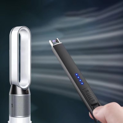 Vintage Custom Logo Smart Refillable Electric Smoking Kitchen Lighter Rechargeable USB Charge ARC Lighter for Candle