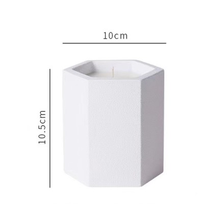 Factory Direct Sells Different Multi Color Concrete Jar Scented Candle Customized