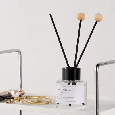 50ML 100ml 150ml Clear Glass Essential Oil Reed Diffuser Bottles Wholesale Round Shape