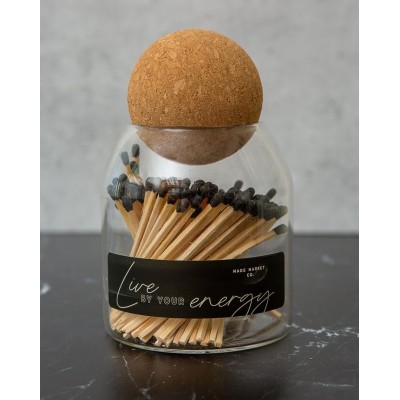 Empty High Borosilicate Glass Container Reusable Cotton Swab Matches Airtight Cosmetic Classic Storage Glass Jar