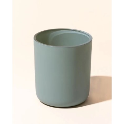Stock 8OZ 12OZ 16OZ Colorful Round Bottom Shape Matte Luxury Glass Candle Jars with Lids