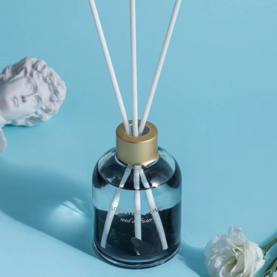 Customized 150ML Clear Glass Essential Oils Diffuser Simple Round Reed Diffuser Bottle Empty