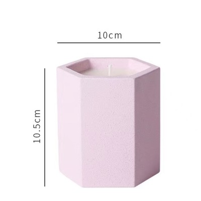 Factory Direct Sells Different Multi Color Concrete Jar Scented Candle Customized