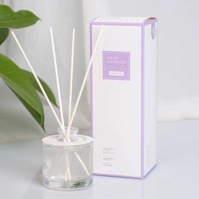 Aroma Aromatherapy Bottle Clear Perfume Empty 100ml 150ML 200ML Luxury Reed Diffuser Glass Bottle With Box