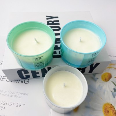 Colorful Multi Color Iridescent Glass Candle Jar for Candle Making Empty Luxury Candle Cups