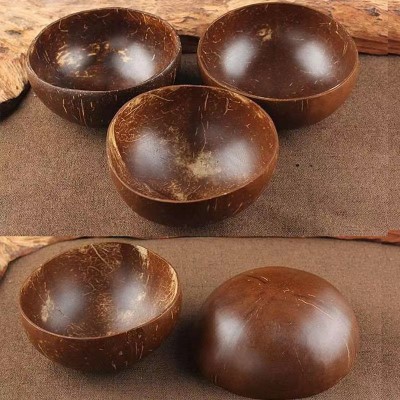 Natural Coconut Shell Bowl Natural Coconut Bowls Candle Jar Product for Candle Making