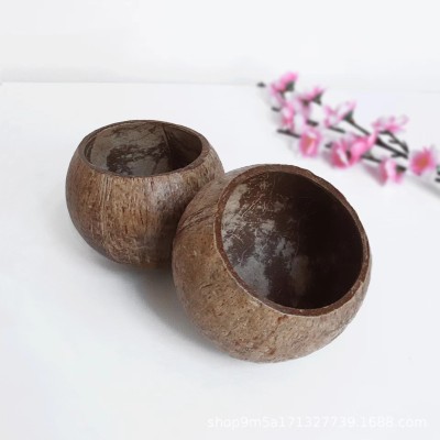 Natural Coconut Shell Bowl Natural Coconut Bowls Candle Jar Product for Candle Making