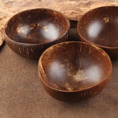 Natural Coconut Shell Bowl Natural Coconut Bowls Candle Jar Product for Candle Making