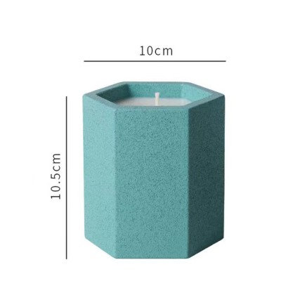 Factory Direct Sells Different Multi Color Concrete Jar Scented Candle Customized