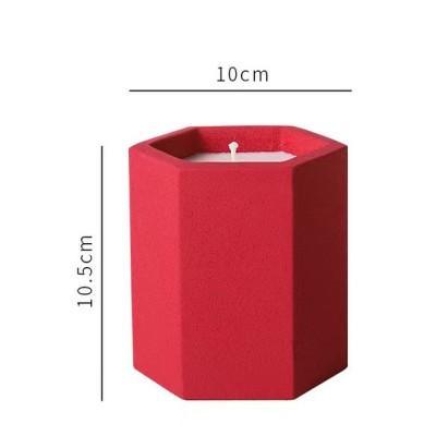 Factory Direct Sells Different Multi Color Concrete Jar Scented Candle Customized