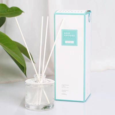 Aroma Aromatherapy Bottle Clear Perfume Empty 100ml 150ML 200ML Luxury Reed Diffuser Glass Bottle With Box