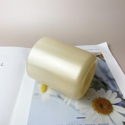 New Design 10OZ 12OZ 16OZ Round Bottom Pearly Lustre Luxury Glass Candle Jar for Spring Summer Valentine's Day