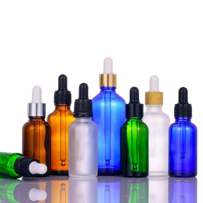 10ML15ML 20ML 30ML 50ML 100ML Regular Amber Clear Black Blue Custom Essential Oil Bottle Dropper Glass Bottle