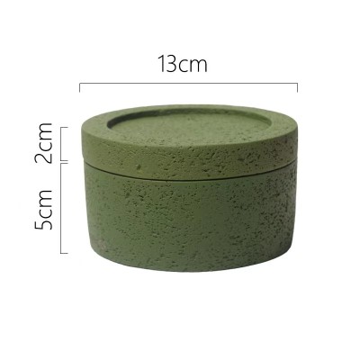 1OZ Candle Container Colorful Concrete Candle Jar With Lids  Luxury Cement Jars for Candle Making