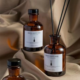 Wholesale Household 60ML 125ml 250ML 500ML 1000ML Dark Brown Amber Glass Empty Reed Diffuser Bottle for Diffuser
