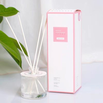 Aroma Aromatherapy Bottle Clear Perfume Empty 100ml 150ML 200ML Luxury Reed Diffuser Glass Bottle With Box