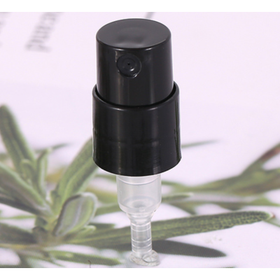 24/410 Matte Black Metal Shell Fine Mist Sprayer with Plastic Matte Black Actuator and Matte Black pp Hood