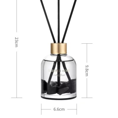 Customized 150ML Clear Glass Essential Oils Diffuser Simple Round Reed Diffuser Bottle Empty
