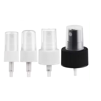 24/410 Matte Black Metal Shell Fine Mist Sprayer with Plastic Matte Black Actuator and Matte Black pp Hood