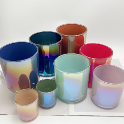 Sample Pack Coloured Glass Candle Jars 2.5OZ 8OZ 10OZ 12OZ 16OZ With Random Style Jar Design Blind Box Candle Jar