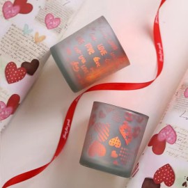 Hot Sale Fashion Wedding Party Decoration Valentine's Day Wholesale Empty Candle Jars Glass