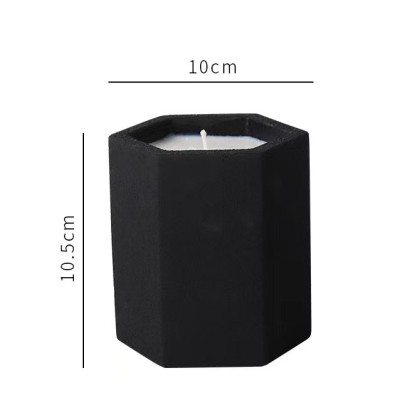 Factory Direct Sells Different Multi Color Concrete Jar Scented Candle Customized