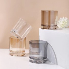 Candles Jars Empty Glass with Bamboo Lid Wholesale Colorfu Amber Gray Clear Valentine Print Handmade Silk Metal Cylinder