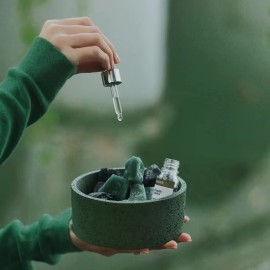 1OZ Candle Container Colorful Concrete Candle Jar With Lids  Luxury Cement Jars for Candle Making