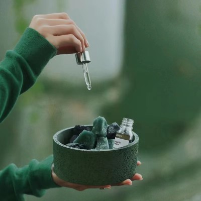 1OZ Candle Container Colorful Concrete Candle Jar With Lids  Luxury Cement Jars for Candle Making