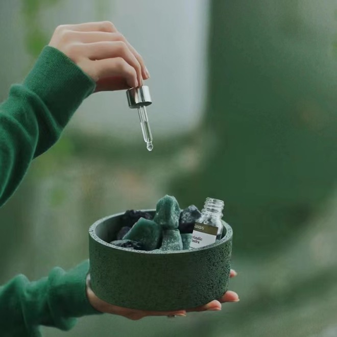1OZ Candle Container Colorful Concrete Candle Jar With Lids  Luxury Cement Jars for Candle Making
