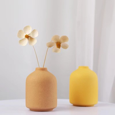 200ml Empty Reed Diffuser Ceramic Round Reed Diffuser Bottle and Box with Stopper