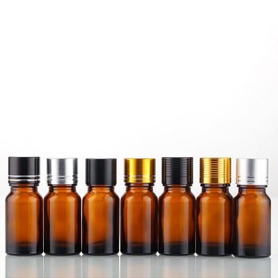 5ml 10ml 15ml 30ml 50ml 100ml Clear Blue Green Amber Glass Essential Oil Bottle With Tamper Evident Cap and Orifice Reducer