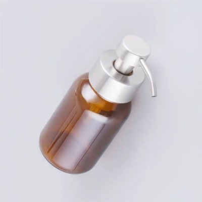 8oz 250ml Essence Oil Bottles Empty Refillable Amber Glass Foaming Hand Soap Dispenser Bottle Foam Cleanser