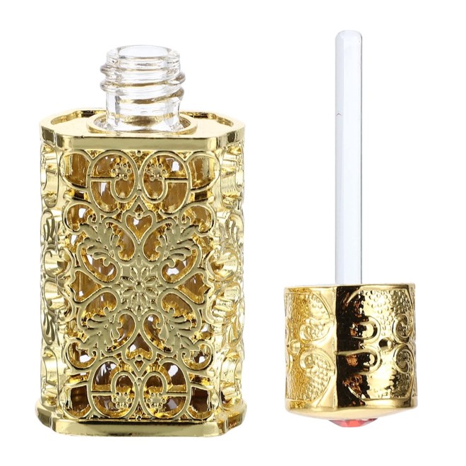 3ml 6ml 12ml Roller Ball Perfume Bottle 6ml Glass Roll on Attar Bottle With Design