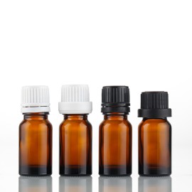5ml 10ml 15ml 30ml 50ml 100ml Clear Blue Green Amber Glass Essential Oil Bottle With Tamper Evident Cap and Orifice Reducer