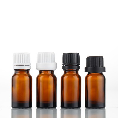 5ml 10ml 15ml 30ml 50ml 100ml Clear Blue Green Amber Glass Essential Oil Bottle With Tamper Evident Cap and Orifice Reducer
