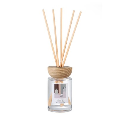 Fire Free Aromatherapy Empty Bottle Volatile Stick Toilet Water Separate Household Glass Custom