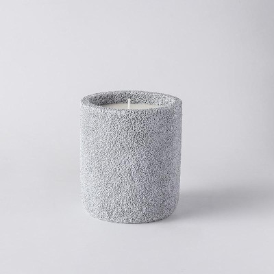 Wholesale 9*10.5cm Big Size Thick Wall Custom Logo Printed Concrete White Luxury Candle Jars for Candle Making