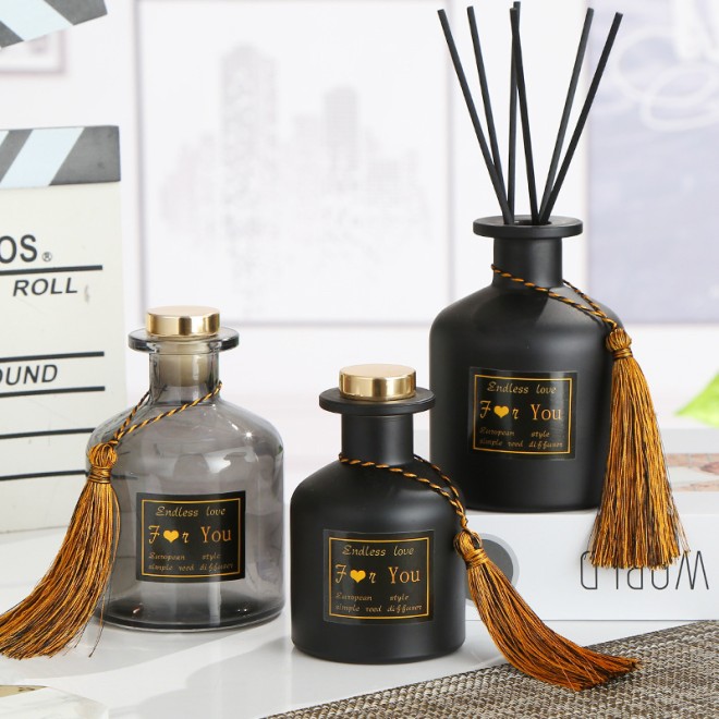 150ml 250 Car Glass Color Reed Diffuser Bottle Fragrance Aroma Therapy with Caps and Box