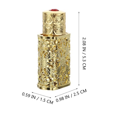 3ml 6ml 12ml Roller Ball Perfume Bottle 6ml Glass Roll on Attar Bottle With Design