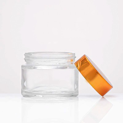 Wholesale Frosted Skincare Cosmetic Packaging 20g Glass Cream Jar