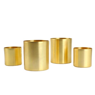 Gold Metal Candle Tins Wholesale Aluminum Cup