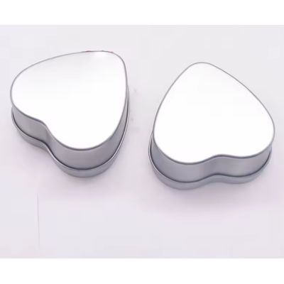 Metal Tea Tin Can Heart Box square Rectangle Aluminum Tin Medicine Cosmetic Candy Metal Box Jewelry Boxes