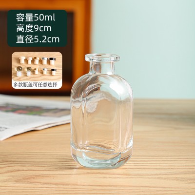 Retro Thickened Cut Glass Aromatherapy Bottle, Cassette , Non-flammable Essential Oil , Empty , Home And