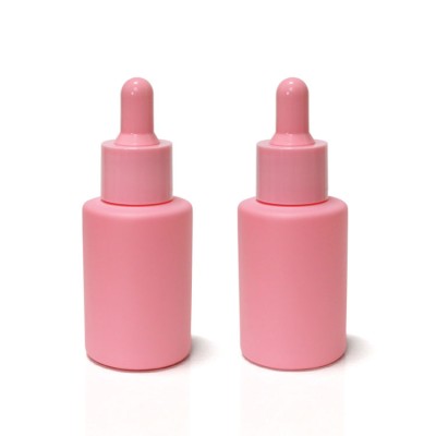 20ml 30ml 50ml Bamboo Essential Oil Round Ball Shape Frosted Glass Dropper Bottle