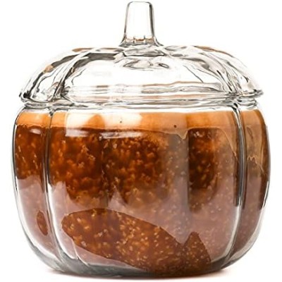 Clear Pumpkin Shaped Glass Candle Jar Holders Empty Lanterns and Candle Jars With Pumpkin Design