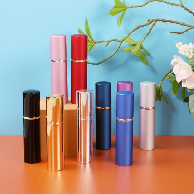 In Stock, 10ml Flat-head Perfume in Separate Bottles for Easy Carrying, With an Electrochemical Shell, Glass Inner Liner, Spray