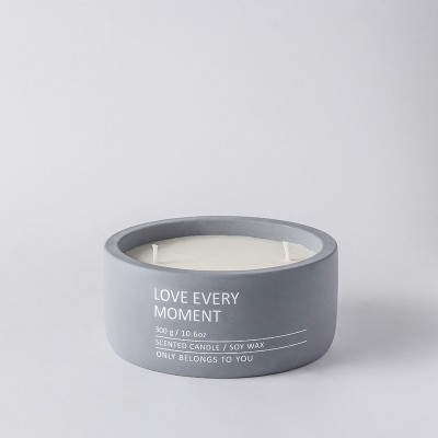 Custom Logo Modern Concrete Ceramic Luxury Candle Jar Small Candle Vessel for Candle Making